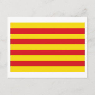 Postal Bandera de Cataluña