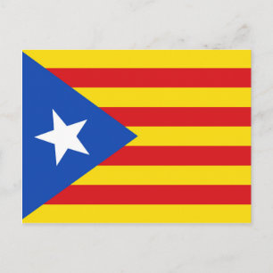 Postal Bandera de Cataluña