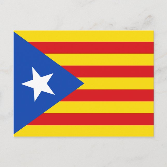 Postal Bandera de Cataluña (Anverso)