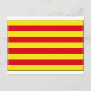 Postal Bandera de Cataluña (España)