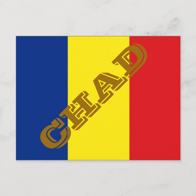 Postal Bandera de Chad (Anverso)