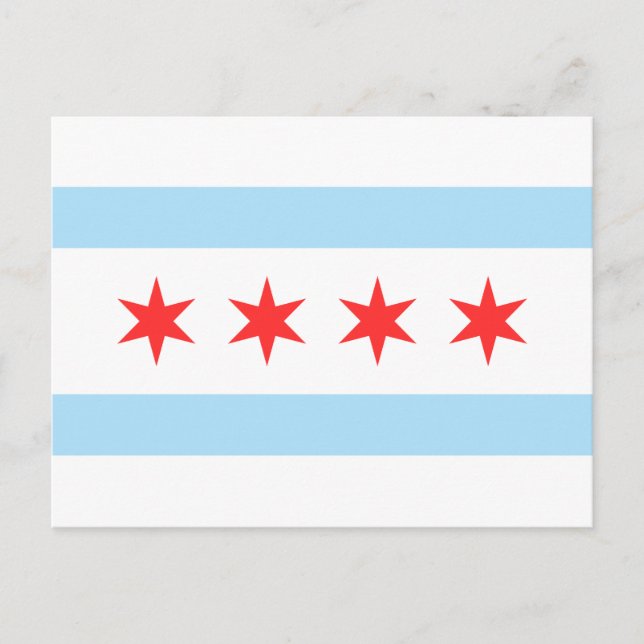 Postal Bandera de Chicago (Anverso)