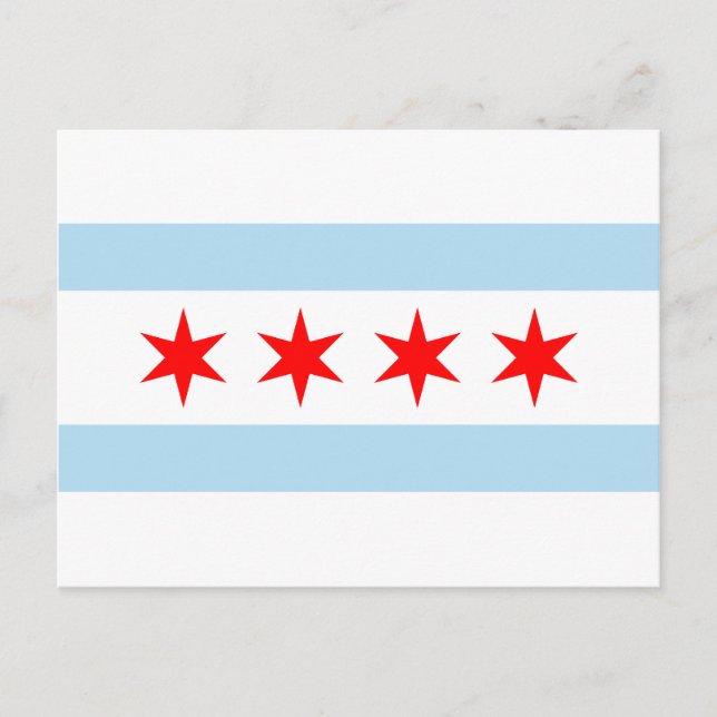 Postal Bandera de Chicago (Anverso)