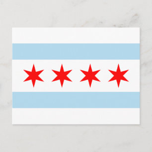 Postal Bandera de Chicago