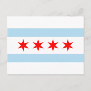 Postal Bandera de Chicago (Illinois)