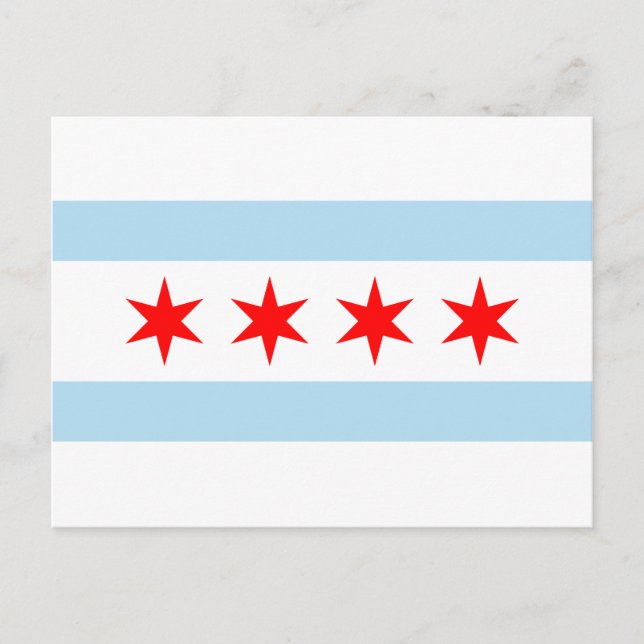 Postal Bandera de Chicago (Illinois) (Anverso)