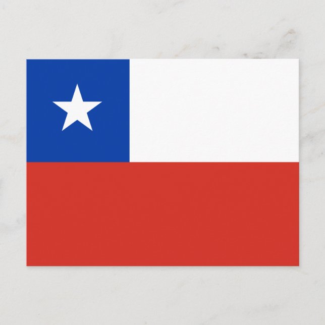 Postal Bandera de Chile (Anverso)