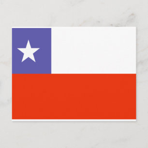 Postal Bandera de Chile
