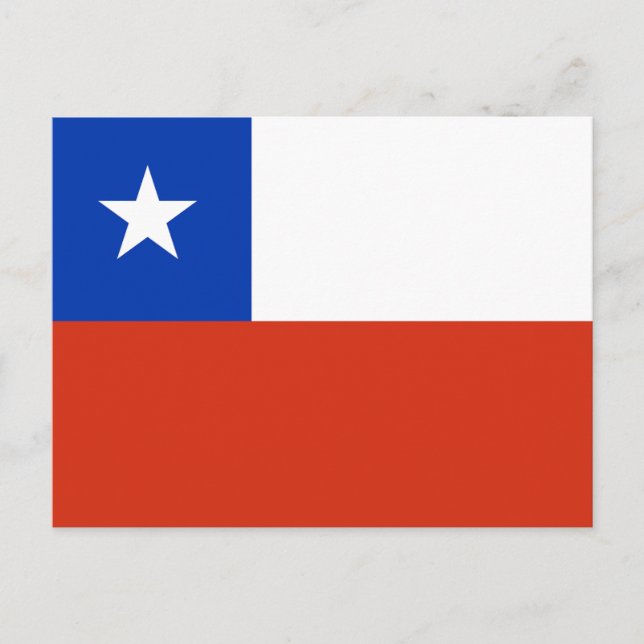 Postal Bandera de Chile (Anverso)