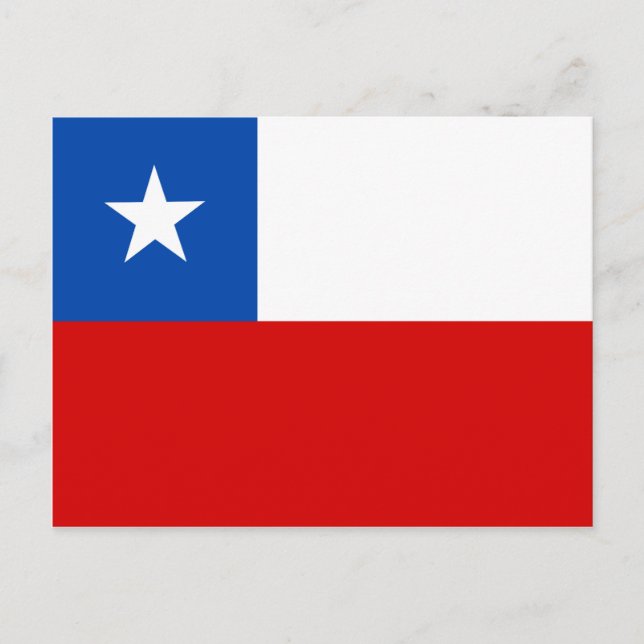 Postal Bandera de Chile (Anverso)