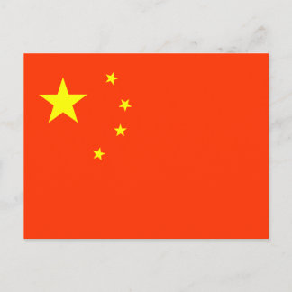 Postal Bandera de China
