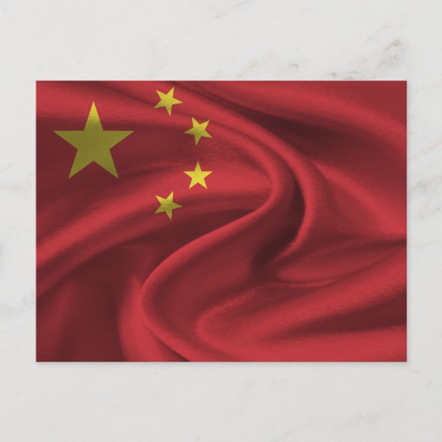 Postal Bandera de China (Anverso)