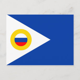 Postal bandera de chukotka, región de rusia