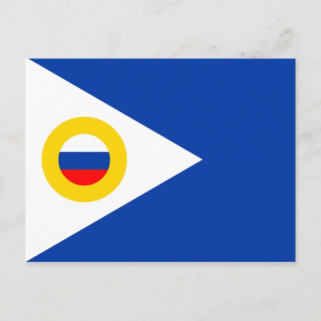 Postal bandera de chukotka, región de rusia (Anverso)