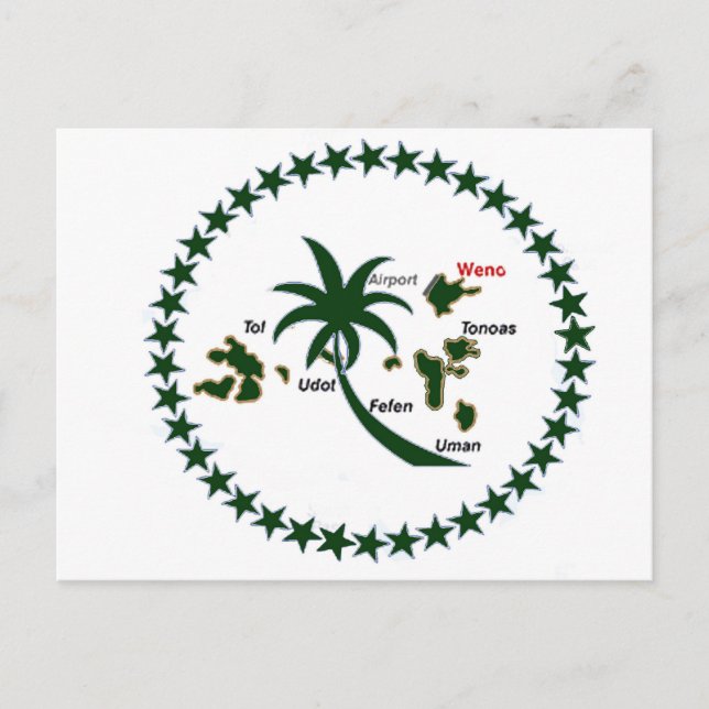 Postal Bandera de Chuuk (Anverso)