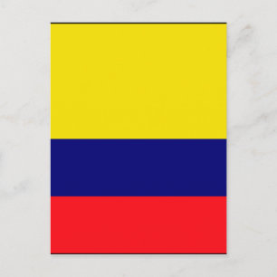 Postal Bandera de Colombia