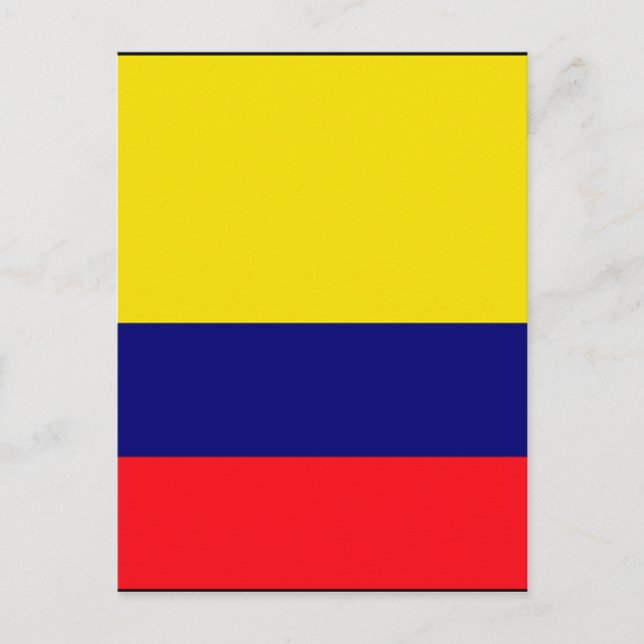 Postal Bandera de Colombia (Anverso)