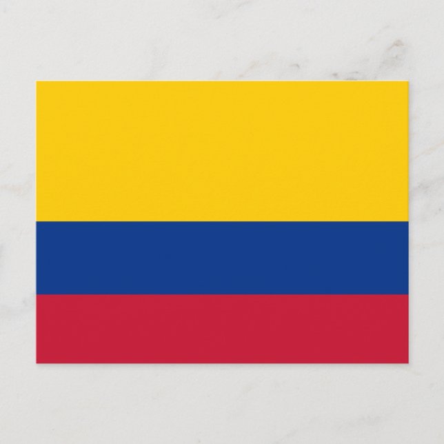 Postal Bandera de Colombia (Anverso)