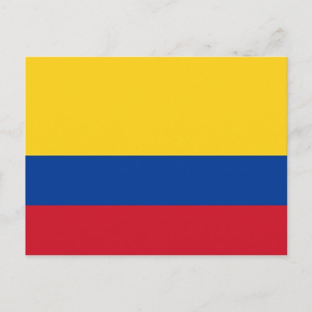 Postal Bandera de Colombia (Anverso)