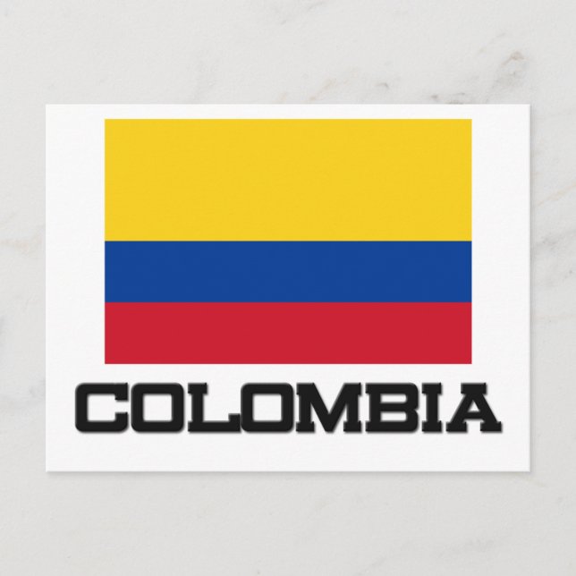 Postal Bandera de Colombia (Anverso)
