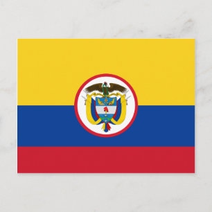 Postal Bandera de Colombia Militar