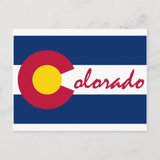 Postal Bandera de Colorado (Anverso)