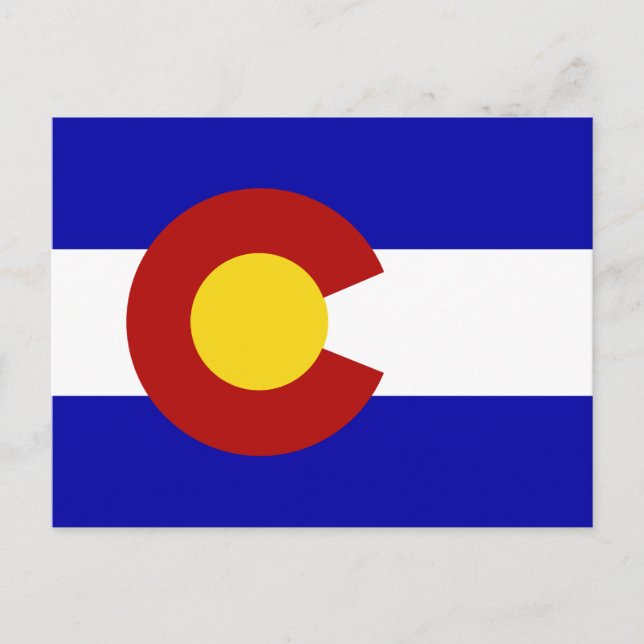 Postal Bandera de Colorado (Anverso)