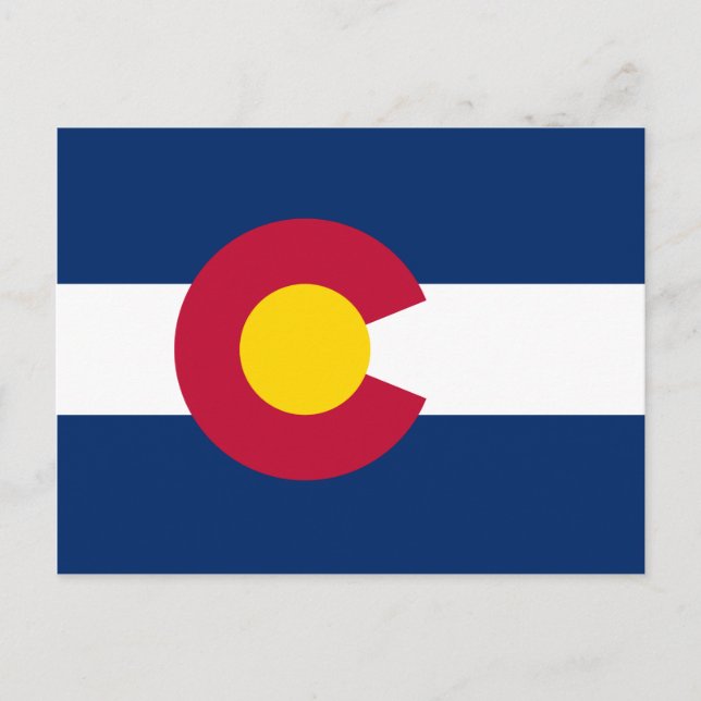 Postal Bandera de Colorado (Anverso)