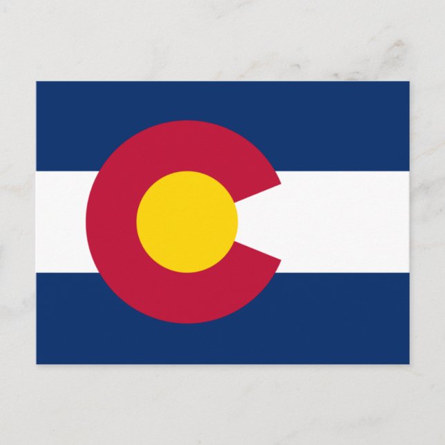 Postal Bandera de Colorado (Anverso)