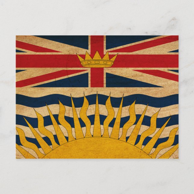 Postal Bandera de Columbia Británica (Anverso)