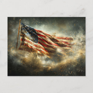 Postal Bandera de combate estadounidense