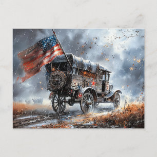 Postal Bandera de combate estadounidense