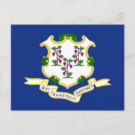 Postal bandera de Connecticut