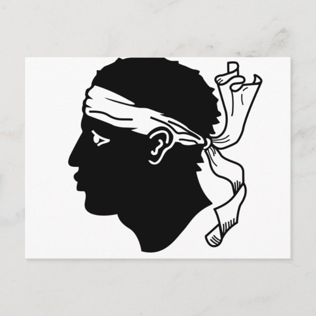 Postal Bandera de Córcega (Anverso)