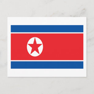 Postal Bandera de Corea del Norte