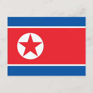 Postal Bandera de Corea del Norte