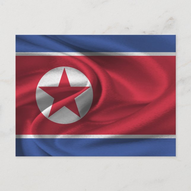 Postal Bandera de Corea del Norte (Anverso)