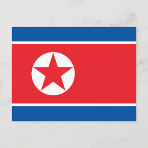 Postal Bandera de Corea del Norte