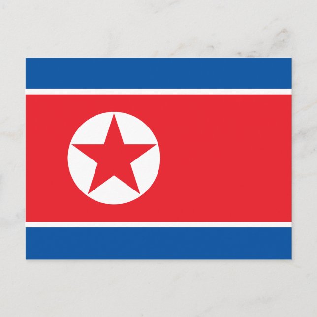 Postal Bandera de Corea del Norte (Anverso)