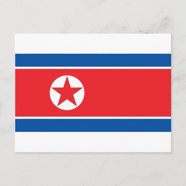 Postal Bandera de Corea del Norte (Anverso)