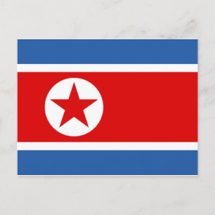 Postal Bandera de Corea del Norte