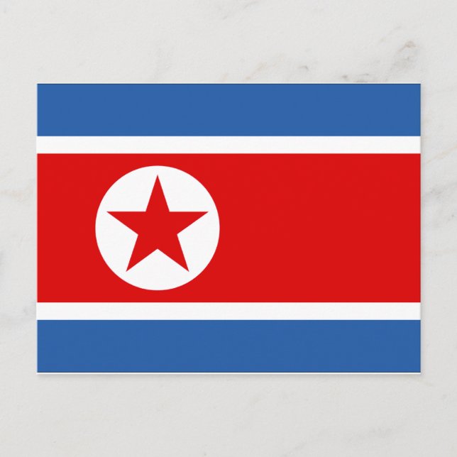 Postal Bandera de Corea del Norte (Anverso)