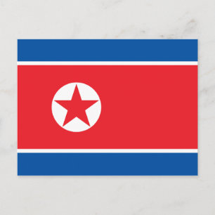 Postal Bandera de Corea del Norte