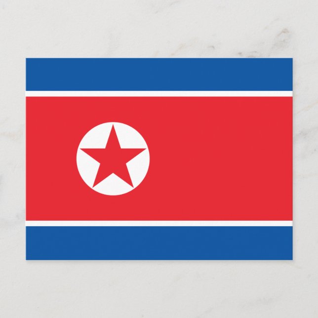 Postal Bandera de Corea del Norte (Anverso)