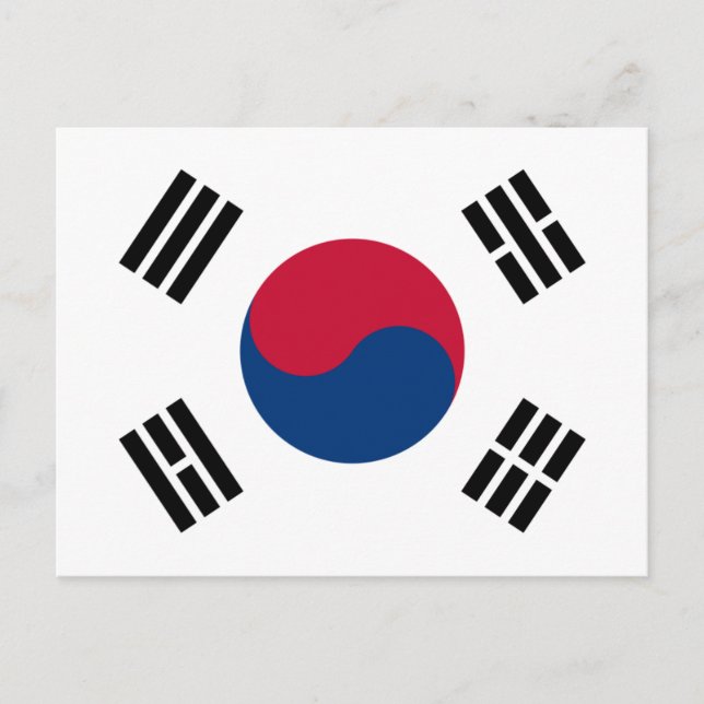 Postal Bandera de Corea del Sur (Anverso)
