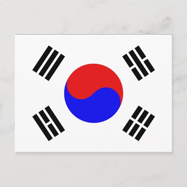 Postal Bandera de Corea del Sur (Anverso)