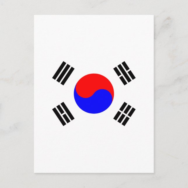 Postal Bandera de Corea del Sur (Anverso)