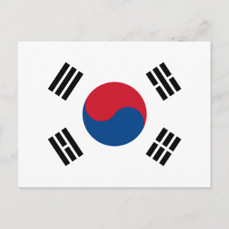 Postal Bandera de Corea del Sur