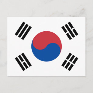 Postal Bandera de Corea del Sur