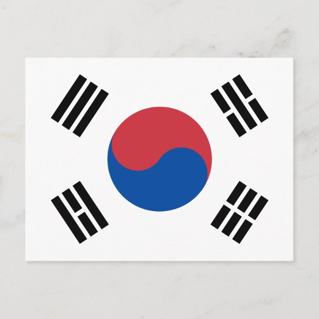Postal Bandera de Corea del Sur (Anverso)